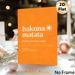 Hakuna Matata Themed Painting Poster, Warm-toned Minimalist Typographic Poster, Positive Relaxing Quote Decor, Ideal For Living Room, Bedroom And Home_maomaolike.com