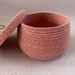 Desktop Woven Storage Box, Round With Lid, Egg Snacks, Handmade Miscellaneous Items, Keys, Cosmetics Organization_maomaolike.com