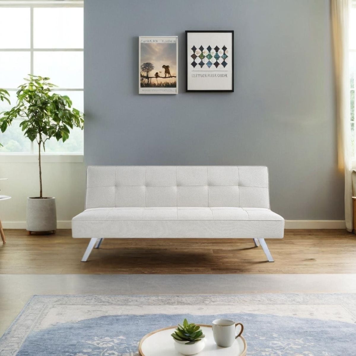 Fabric Convertible Sofa Bed, Folding Sleeper For Living Room For Living Room_maomaolike.com