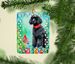 Poodle Christmas Porcelain Ornament Christmas Tree Hanging Decorations For Home Christmas Holiday, Rectangle, Gift, Multicolor_maomaolike.com