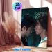 Intimate Male Connection Painting Poster, Moody Dim-lit Close-up Moment Poster, Evokes Warm Emotional Feelings For Bedroom, Living Room Wall Decor_maomaolike.com