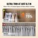 VEVOR Hangers, 0.2 In Ultra-Thin, 50 Pack White Plastic Hangers With Stable Triangular Top Structure & Wider Notch Design, Non-Slip Space Saving Hangers, Fit For T-Shirt, Shirt, Sling & Pant_maomaolike.com