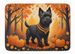 Black Cairn Terrier Fall Memory Foam Kitchen Mat Machine Washable Anti-Fatigue Mat Cushion Comfort Bath Mat Or Kitchen Rug_maomaolike.com