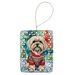 Lhasa Apso Christmas Porcelain Ornament Christmas Tree Hanging Decorations For Home Christmas Holiday, Rectangle, Gift, Multicolor_maomaolike.com