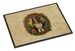 Welsh Springer Spaniel Christmas Flowers Doormat Front Door Mat Indoor Outdoor Rugs For Entryway, Non Slip Washable Low Pile, 24H X 36W_maomaolike.com