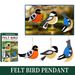 Yegbong Bird Pendant Garden Branch Pendant Cartoon Felt Cloth Colorful Bird Balcony Window Decoration_maomaolike.com