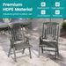 Foldable Patio Chair All-Weather HDPE Outdoor Dining Chair With Armrest For Indoor And Outdoor Settings, Living Room, Balcony, Porch, Patio, Etc_maomaolike.com