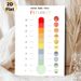 Emotion Thermometer Painting Poster, Vibrant Color-coded Mood Scale With Expressive Emojis Poster, Assists In Identifying And Expressing Feelings_maomaolike.com