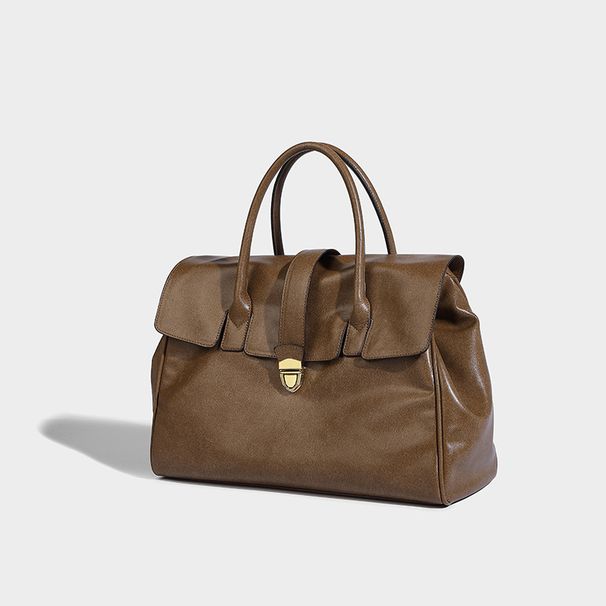 Women's 2026 New Trendy High-End Capacity Commuting Tote Casual Retro Handheld Briefcase Large Bag_maomaolike.com