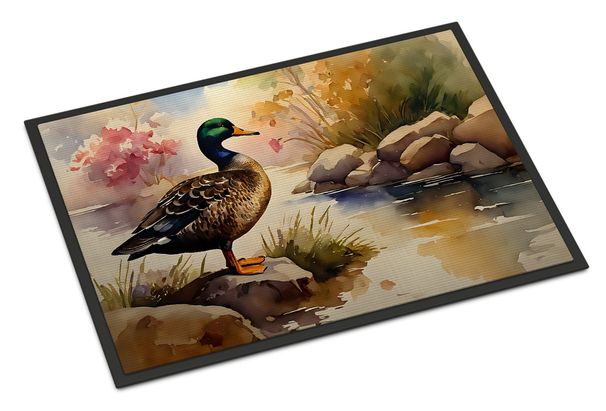 American Black Duck Doormat Front Door Mat Indoor Outdoor Rugs For Entryway, Non Slip Washable Low Pile, 24H X 36W_maomaolike.com