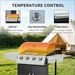 52" Barbecue Grill With Wheels 4+1 Burner Liquid Propane Gas Grill_maomaolike.com