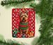 Norwich Terrier Holiday Christmas Porcelain Ornament Christmas Tree Hanging Decorations For Home Christmas Holiday, Rectangle, Gift, Multicolor_maomaolike.com