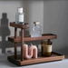 Modern Minimalist Wooden Cosmetic Perfume Display Stand | Bedroom Storage Rack_maomaolike.com