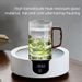 Temperature Resistant Glass High Borosilicate Material Green Crescent Filter Integrated Tea Brewing Household Wooden_maomaolike.com