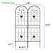 2 Pack Metal Garden Trellis 71" X 19.7" Rustproof Trellis For Climbing Plants Outdoor Flower Support Black_maomaolike.com