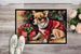Chihuahua Cozy Christmas Doormat Front Door Mat Indoor Outdoor Rugs For Entryway, Non Slip Washable Low Pile, 24H X 36W_maomaolike.com