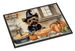 Yorkie Fall Kitchen Pumpkins Doormat Front Door Mat Indoor Outdoor Rugs For Entryway, Non Slip Washable Low Pile, 24H X 36W_maomaolike.com