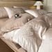 2026 Spring New Simple Pure Four-Piece Spring Jacquard Satin Full Cotton Bed Sheet Duvet Cover Nantong Bedding Three-Piece Set_maomaolike.com