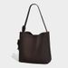 2026 New Lychee Pattern Bucket Crossbody European And American Retro Niche Design Large Capacity Simple Women's Bag_maomaolike.com