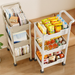 Trolley Kitchen Floor Bedroom Multi-layer Baby Supplies Mobile Backpack Rack Snack Storage Organizer_maomaolike.com