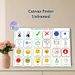 Communication Board Painting Poster, Clear Icon-style Visual Communication Poster, Practical Aid For Daily Expression, Suitable For Home And Therapy_maomaolike.com