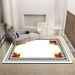 Living Room Rug,Large Rug,Oversized, Gold Leaves Design,Bedroom Rug,Soft And Thick, Machine Washable, Thickened Rug, Bedside Rug,Decorative Indoor Rug_maomaolike.com