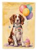 Welsh Springer Spaniel Happy Birthday House Flag Large Porch Sleeve Pole Decorative Outside Yard Banner Artwork Wall Hanging, Polyester, House Size, Multicolor_maomaolike.com