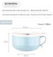 Cute Cartoon Stainless Steel Instant Noodle Bowl 1000ML With Flatware 3pcs Set Single Handle Double Handle Storage Box Soup Bowl Rice Bowl Cereal Bowl_maomaolike.com