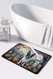 Boston Terrier Spooky Halloween Memory Foam Kitchen Mat Machine Washable Anti-Fatigue Mat Cushion Comfort Bath Mat Or Kitchen Rug_maomaolike.com