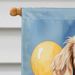 Clumber Spaniel Happy Birthday House Flag Large Porch Sleeve Pole Decorative Outside Yard Banner Artwork Wall Hanging, Polyester, House Size, Multicolor_maomaolike.com