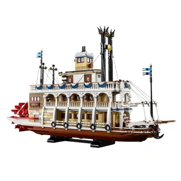 4090PCS Creative River Steamboat Building Blocks Ship Model Transport Home Decoration Bricks Toys Christmas Gift For Adult_maomaolike.com