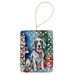 English Setter Christmas Reindeer Porcelain Ornament Christmas Tree Hanging Decorations For Home Christmas Holiday, Rectangle, Gift, Multicolor_maomaolike.com