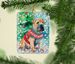 Shar Pei Christmas Porcelain Ornament Christmas Tree Hanging Decorations For Home Christmas Holiday, Rectangle, Gift, Multicolor_maomaolike.com