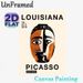 Picasso Cubist Face Painting Poster, Bold Abstract Geometric Portrait Poster, Artistic Gallery-style Decor Suitable For Living Room, Art Studio_maomaolike.com