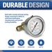ESSENTIAL WASHER Pressure Washer Gauge Kit 5800 PSI Back Mount With 3/8 Inch Quick Connect And Plug_maomaolike.com