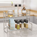 Kitchen Double-Layer Spice Organizer Home Bathroom Toilet Multi-Functional Storage Cosmetic Rack_maomaolike.com