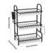 3 Layer Dish Drying Rack, Multi-Functional Kitchen Counter Organizer For Plates, Bowls & Cutlery_maomaolike.com