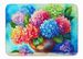Hydrangeas In Watercolor Memory Foam Kitchen Mat Machine Washable Anti-Fatigue Mat Cushion Comfort Bath Mat Or Kitchen Rug_maomaolike.com