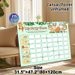 Jungle Animal Potty Chart Painting Poster, Cute Cartoon-style Poster, Cheerful Jungle Animal Design With Clear Tracking Sections To Encourage Positive_maomaolike.com