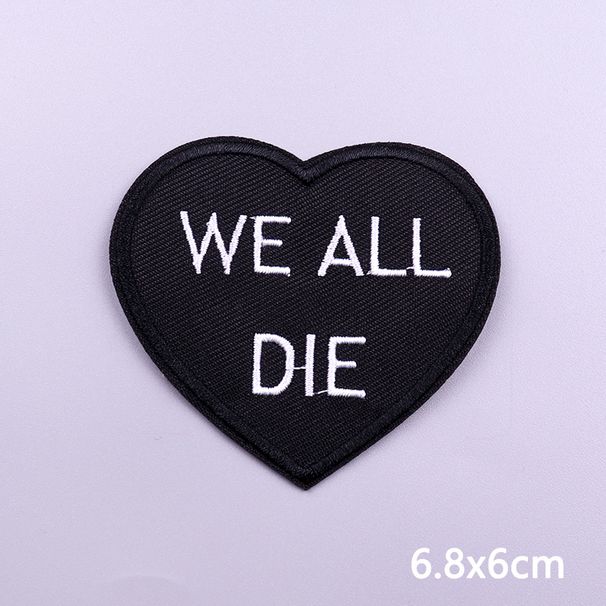 Punk Funny Patch Iron On Patches For Clothing Thermoadhesive Patches On Clothes Hippie Rock Biker Embroidery Patch Sewing Patch_maomaolike.com