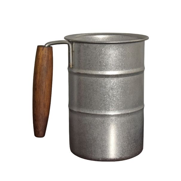 Handle Snowflake Retro Industrial Style Beer Cup 304 Stainless Steel Water Cup Mug Outdoor Camping Cup_maomaolike.com