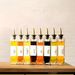 Set Of Glass With 2 Golden/Silvery Pourers, Bottles And 36 Label Sets, Kitchen Olive Oil Bottle, Coffee Syrup Dispenser_maomaolike.com