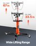 Transmission Jack, 1/2Ton/1100lbs Capacity Hydraulic Telescopic Transmission Jack, 2-Stage Floor Jack Stand With Foot Pedal, 360° Swivel Wheel, Garage/ Shop Lift Hoist, Orange_maomaolike.com