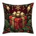 Christmas Nordic Throw Pillow Set Festive Holiday Decor For Living Room Sofa & Bed - 45x45cm Linen Cushion Cover With_maomaolike.com