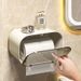 Toilet Waterproof Non Perforated Square Tissue Holder Toilet Roll Paper Box Storage Rack_maomaolike.com