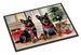 Lancashire Heeler Cozy Christmas Doormat Front Door Mat Indoor Outdoor Rugs For Entryway, Non Slip Washable Low Pile, 24H X 36W_maomaolike.com