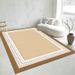 Living Room Rug,Large Rug,Oversized, Gold Leaves Design,Bedroom Rug,Soft And Thick, Machine Washable, Thickened Rug, Bedside Rug,Decorative Indoor Rug_maomaolike.com