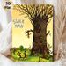 Stick Man Themed Painting Poster, Whimsical Cartoon Style Poster, Playful Stick Figures Around A Large Tree, Charming Lively Decor Ideal For Living_maomaolike.com