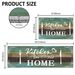Boho Kitchen Rug Sets 2 Pieces, Washable Kitchen Mats For Floor, Non Slip Soft Kitchen Area Rug Floor Mat For Kitchen, Laundry Room And Hallway (Teal, 20''x32''+20''x48'')_maomaolike.com