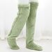 Autumn And Winter Teddy Bear Floor Socks Long Socks Knee Warm High Socks Girls_maomaolike.com